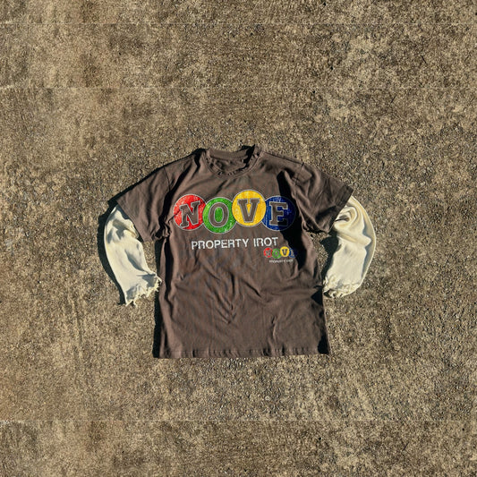 “PROPERTY OF IROT” MID-WEIGHT SKATER-TEE *DISTRESSED*