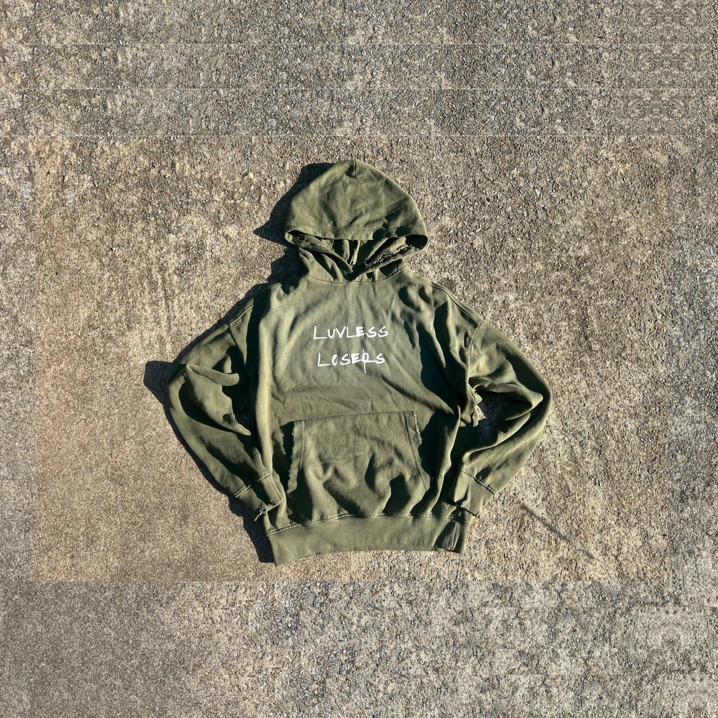 “BOYFRIEND” LIGHT DISTRESSED HOODIE *UNISEX*
