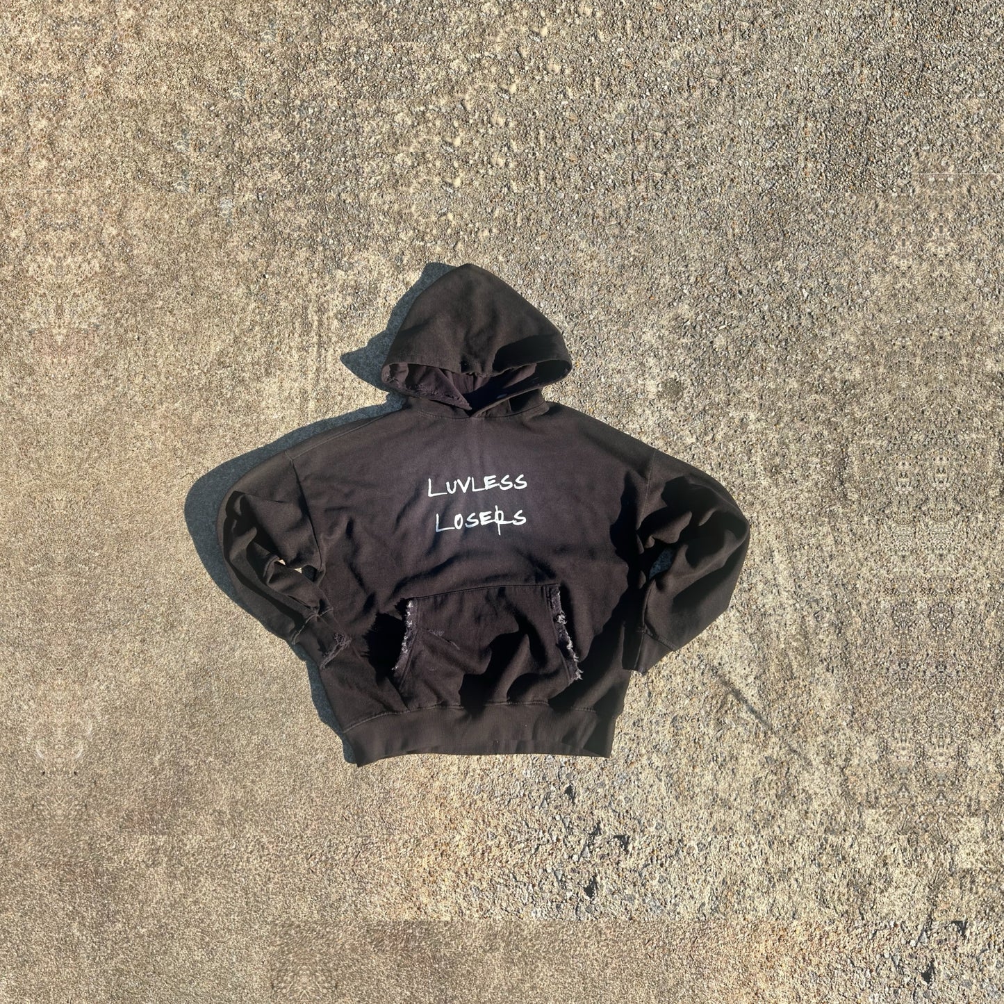 “BOYFRIEND” LIGHT DISTRESSED HOODIE *UNISEX*