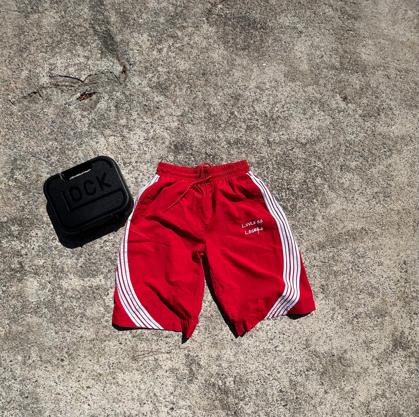 "D-BOY" NYLON SHORTS  *OVERSIZED*