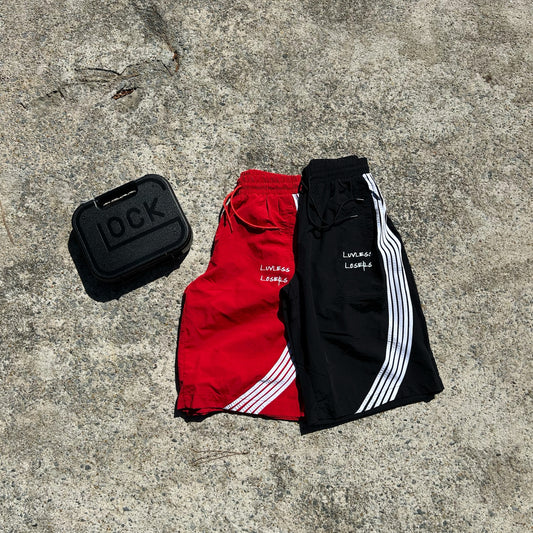 "D-BOY" NYLON SHORTS  *OVERSIZED*
